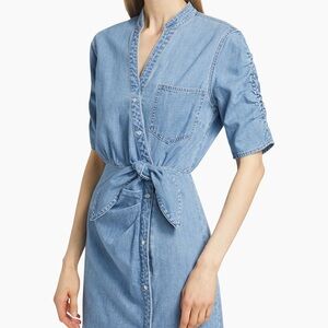 Veronica Beard Light Blue Denim Mini Dress